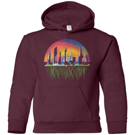 Sweatshirts Maroon / YS City of Tomorrow Youth Hoodie