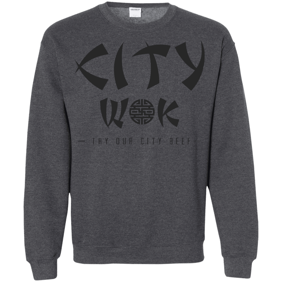 Sweatshirts Dark Heather / S City Wok Crewneck Sweatshirt