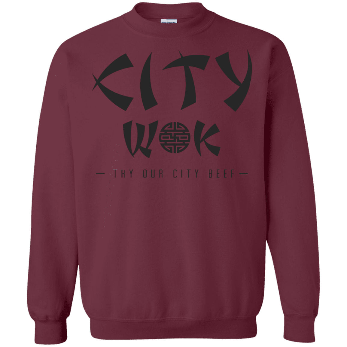 Sweatshirts Maroon / S City Wok Crewneck Sweatshirt