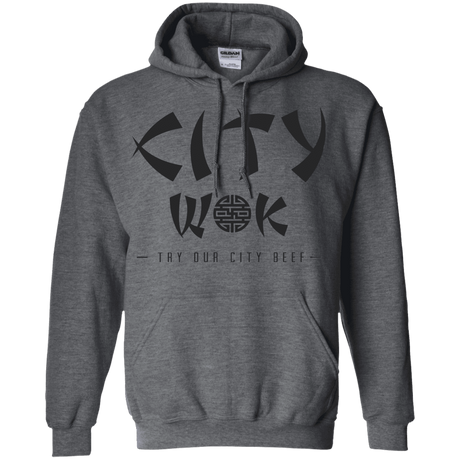Sweatshirts Dark Heather / S City Wok Pullover Hoodie