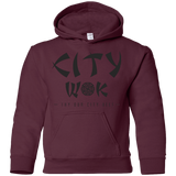 Sweatshirts Maroon / YS City Wok Youth Hoodie