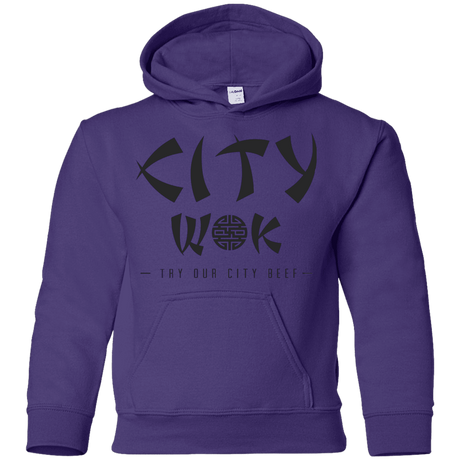 Sweatshirts Purple / YS City Wok Youth Hoodie