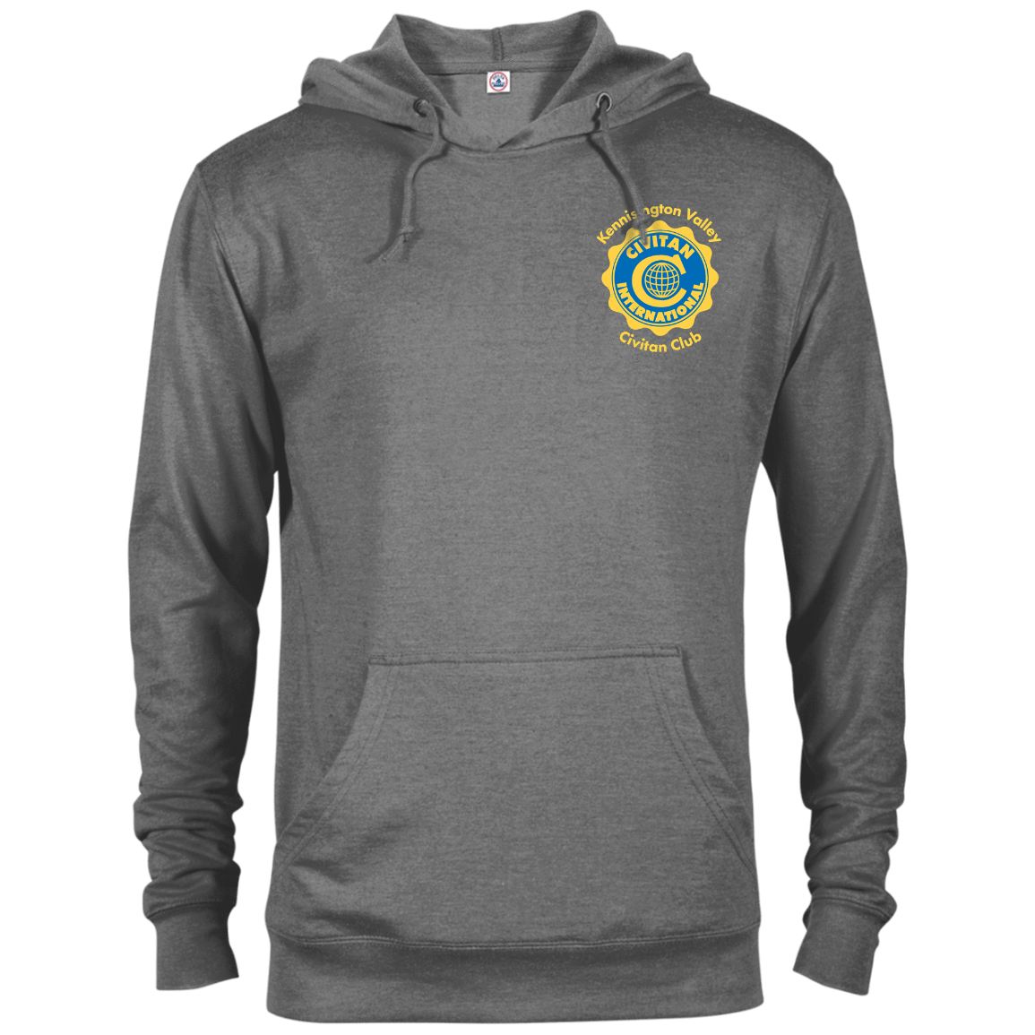 Sweatshirts Graphite Heather / X-Small Civitan Front-Rear Printed French Terry Hoodie