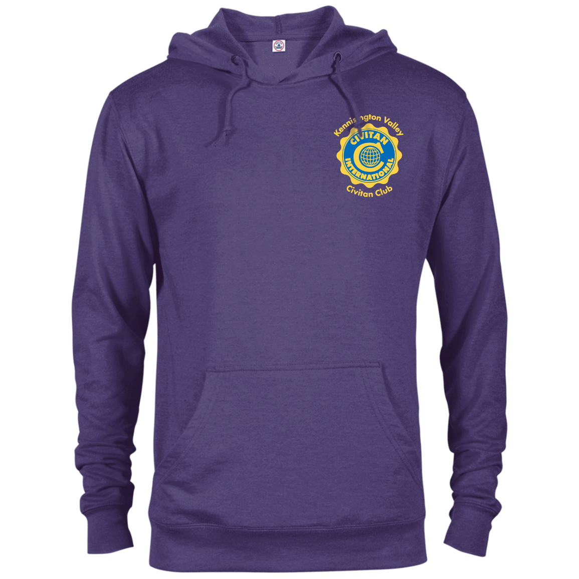 Sweatshirts Purple Heather / X-Small Civitan Front-Rear Printed French Terry Hoodie