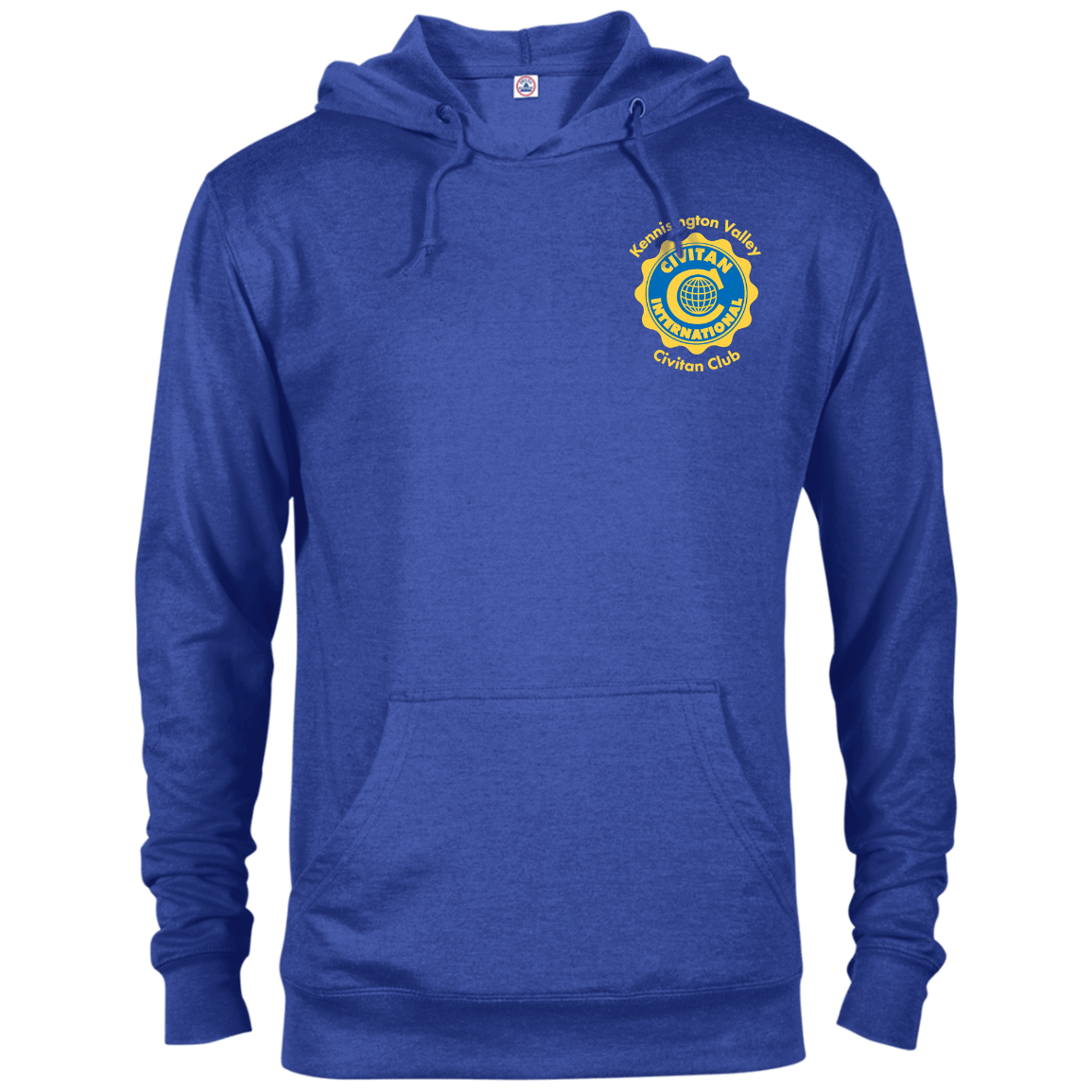 Sweatshirts Royal Heather / X-Small Civitan Front-Rear Printed French Terry Hoodie