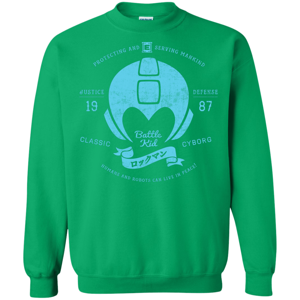 Sweatshirts Irish Green / S Classic Cyborg 600 Crewneck Sweatshirt