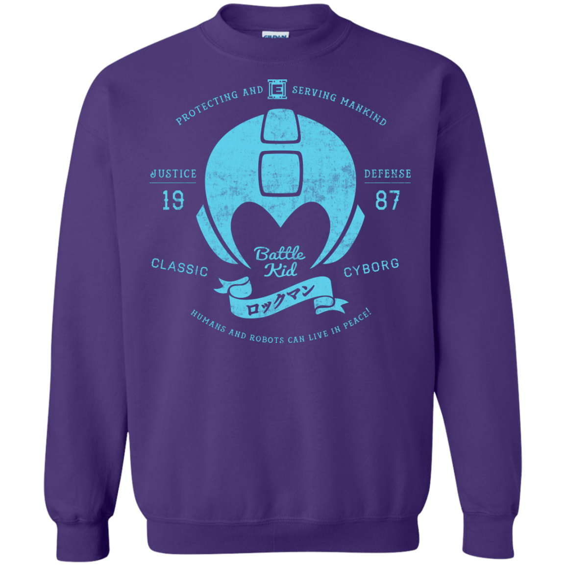 Sweatshirts Purple / S Classic Cyborg 600 Crewneck Sweatshirt