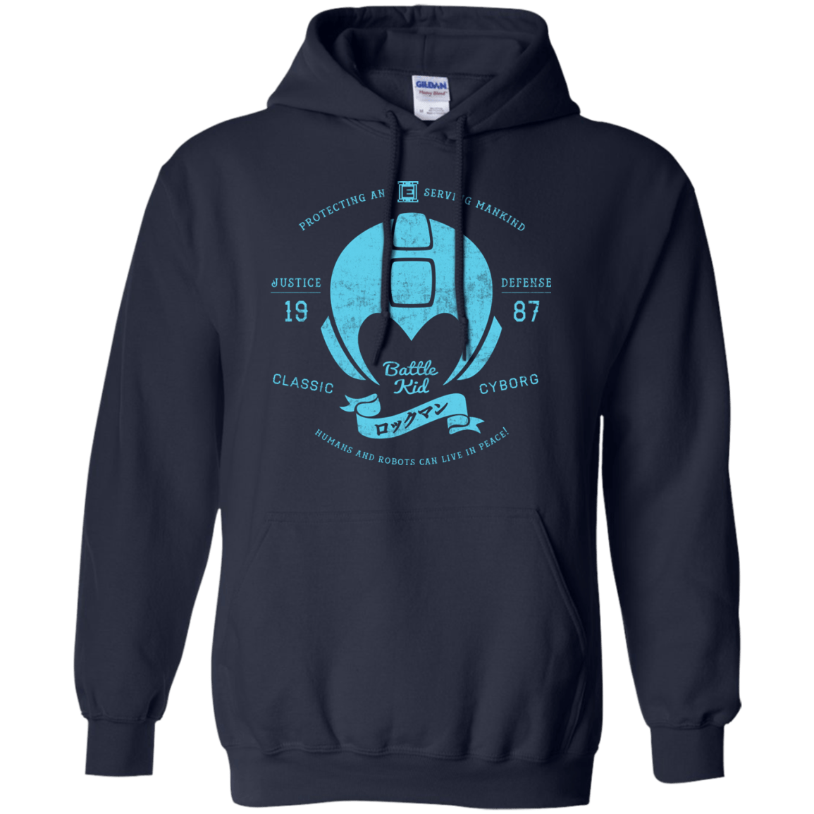 Sweatshirts Navy / S Classic Cyborg 600 Pullover Hoodie