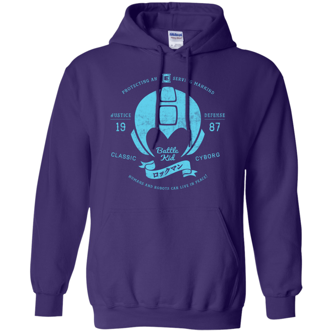 Sweatshirts Purple / S Classic Cyborg 600 Pullover Hoodie