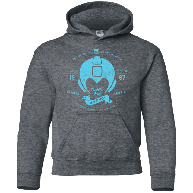Sweatshirts Dark Heather / YS Classic Cyborg 600 Youth Hoodie