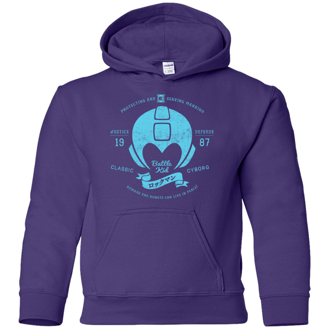 Sweatshirts Purple / YS Classic Cyborg 600 Youth Hoodie