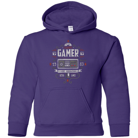 Sweatshirts Purple / YS Classic Gamer Youth Hoodie