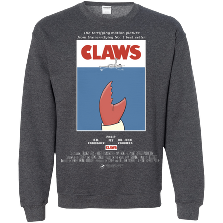 Sweatshirts Dark Heather / Small Claws Movie Poster Crewneck Sweatshirt