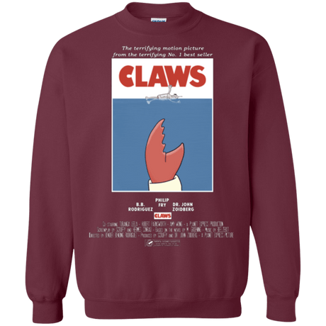 Sweatshirts Maroon / Small Claws Movie Poster Crewneck Sweatshirt