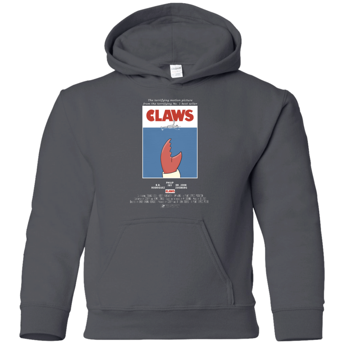 Sweatshirts Charcoal / YS Claws Movie Poster Youth Hoodie