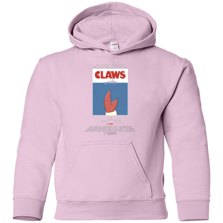 Sweatshirts Light Pink / YS Claws Movie Poster Youth Hoodie