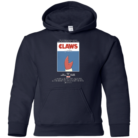 Sweatshirts Navy / YS Claws Movie Poster Youth Hoodie