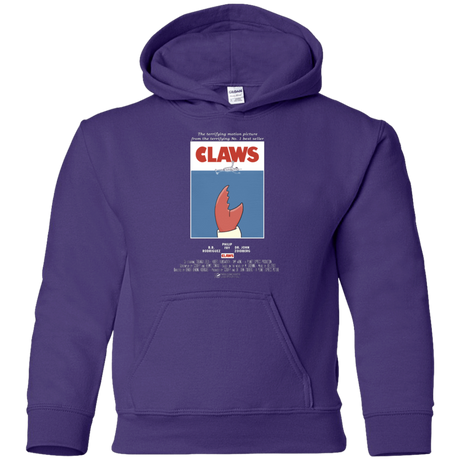 Sweatshirts Purple / YS Claws Movie Poster Youth Hoodie