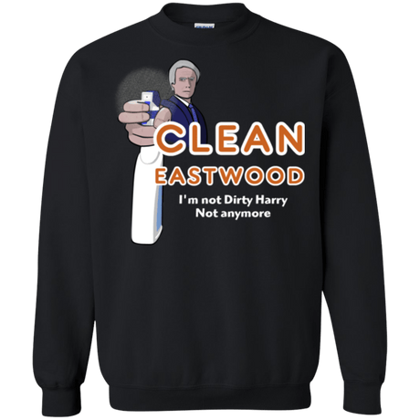 Sweatshirts Black / Small Clean Eastwood Crewneck Sweatshirt