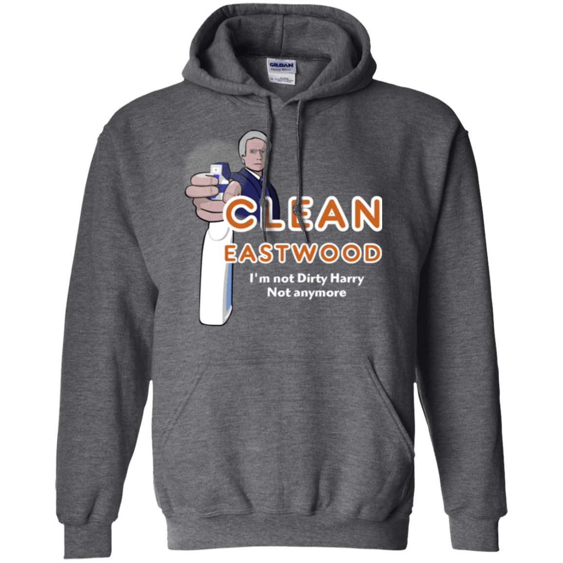 Sweatshirts Dark Heather / Small Clean Eastwood Pullover Hoodie