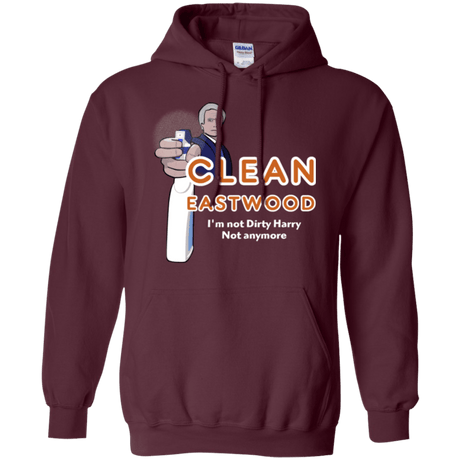 Sweatshirts Maroon / Small Clean Eastwood Pullover Hoodie