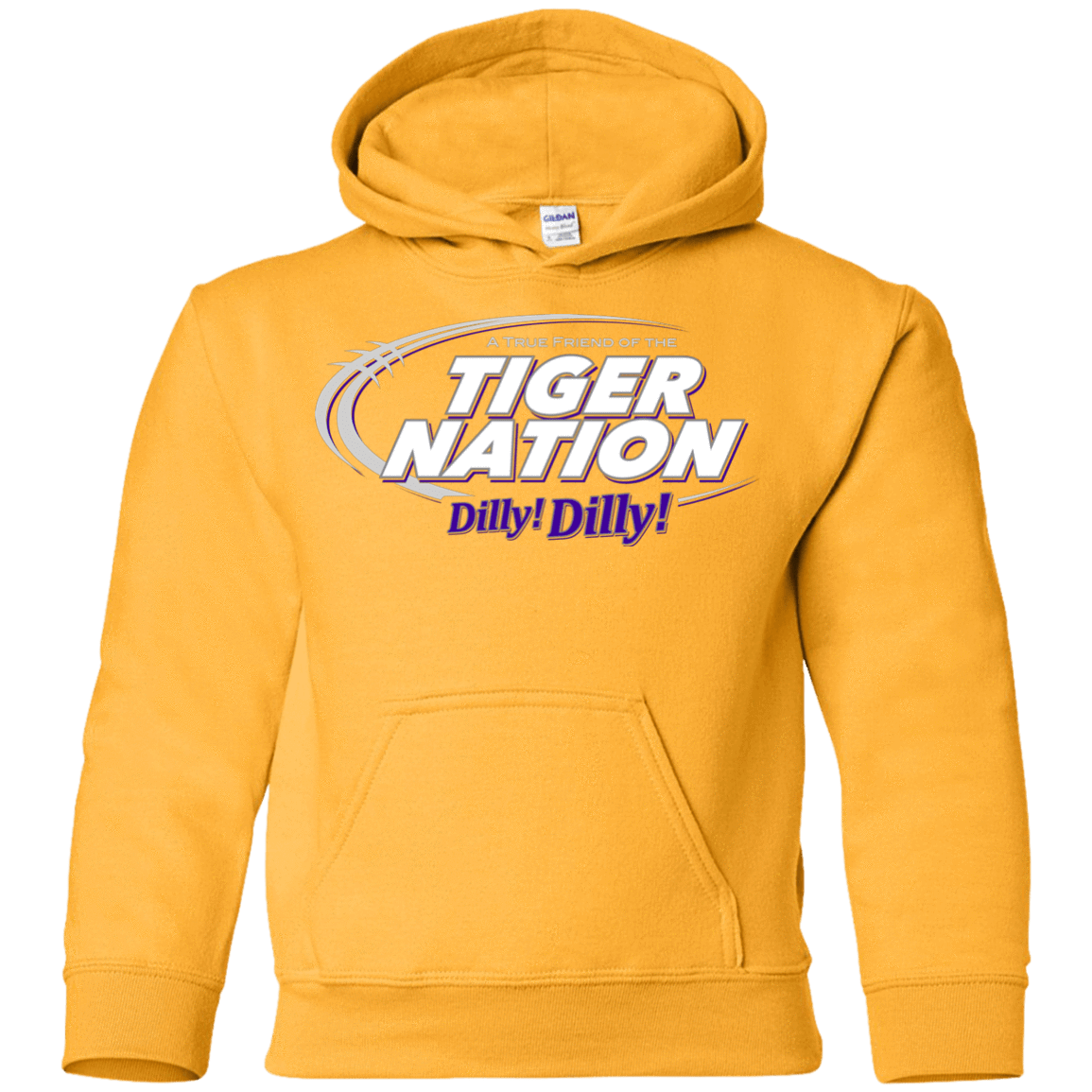 Sweatshirts Gold / YS Clemson Dilly Dilly Youth Hoodie