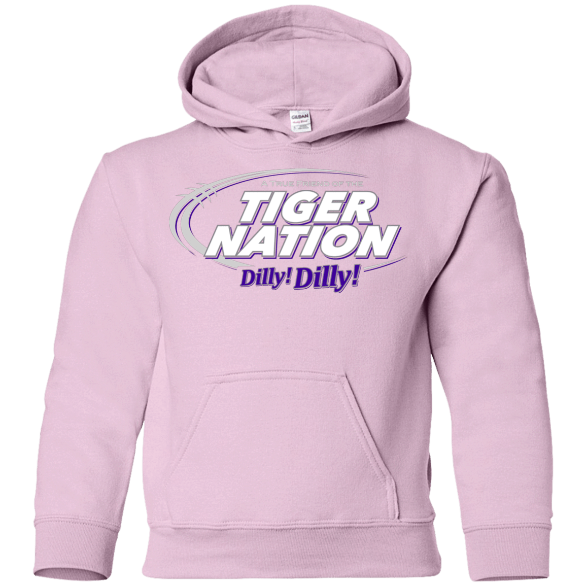 Sweatshirts Light Pink / YS Clemson Dilly Dilly Youth Hoodie