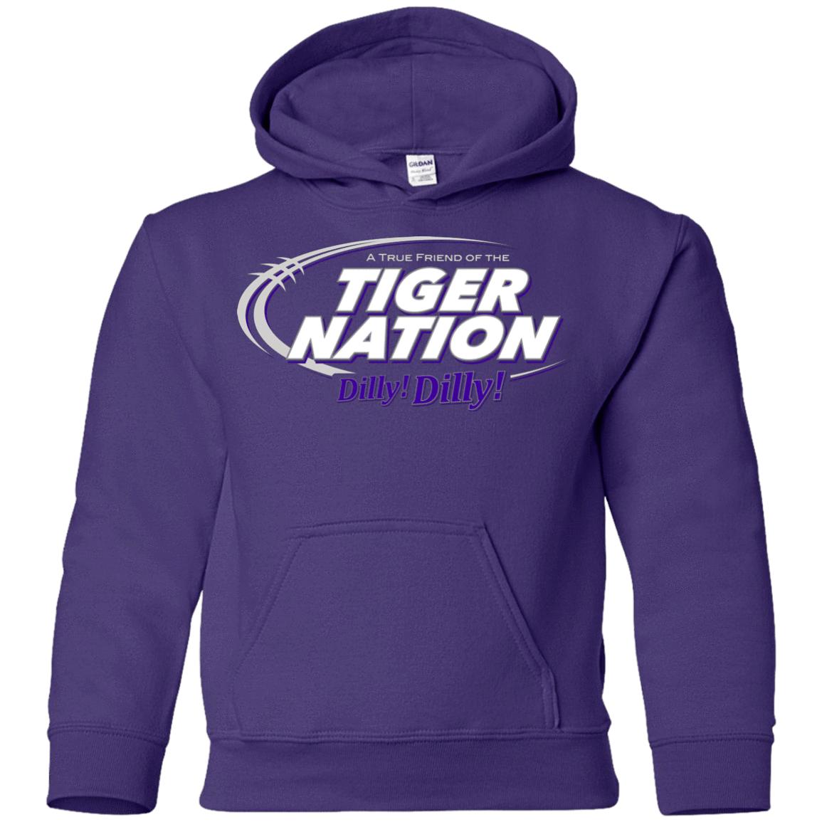 Sweatshirts Purple / YS Clemson Dilly Dilly Youth Hoodie