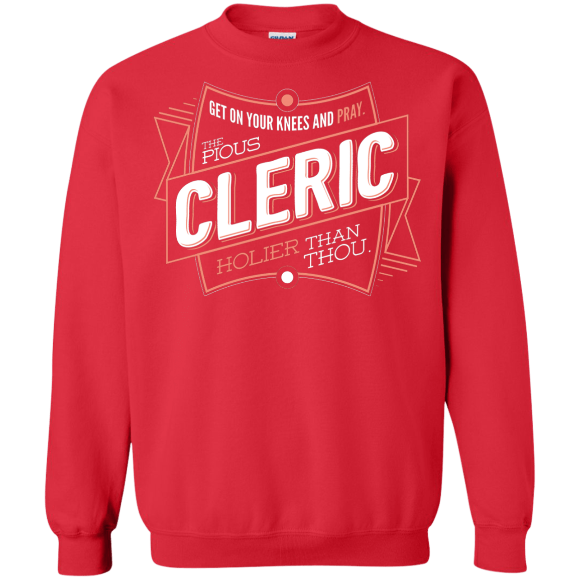 Sweatshirts Red / S Cleric Crewneck Sweatshirt