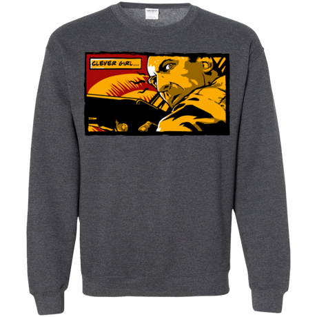 Sweatshirts Dark Heather / Small Clever Girl Crewneck Sweatshirt