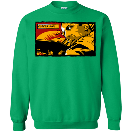 Sweatshirts Irish Green / Small Clever Girl Crewneck Sweatshirt