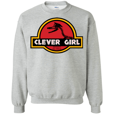 Sweatshirts Sport Grey / Small Clever Girl Crewneck Sweatshirt