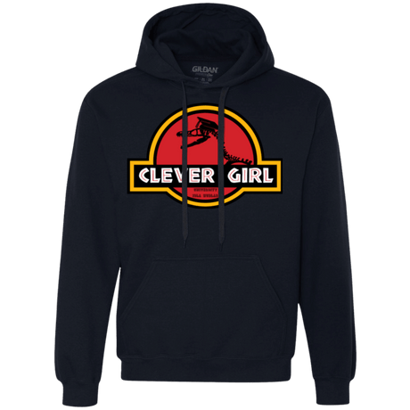 Sweatshirts Navy / Small Clever Girl Premium Fleece Hoodie