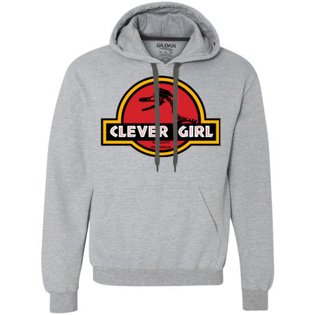 Sweatshirts Sport Grey / Small Clever Girl Premium Fleece Hoodie