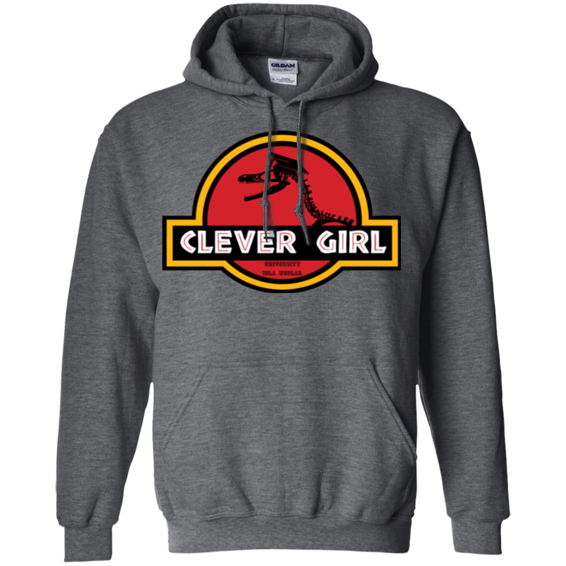 Sweatshirts Dark Heather / Small Clever Girl Pullover Hoodie