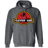 Sweatshirts Dark Heather / Small Clever Girl Pullover Hoodie