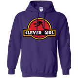 Sweatshirts Purple / Small Clever Girl Pullover Hoodie