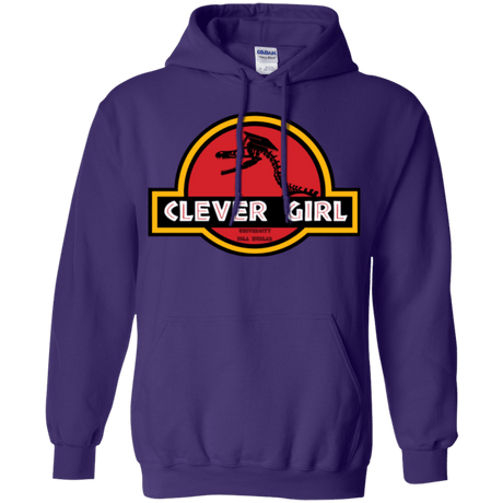 Sweatshirts Purple / Small Clever Girl Pullover Hoodie