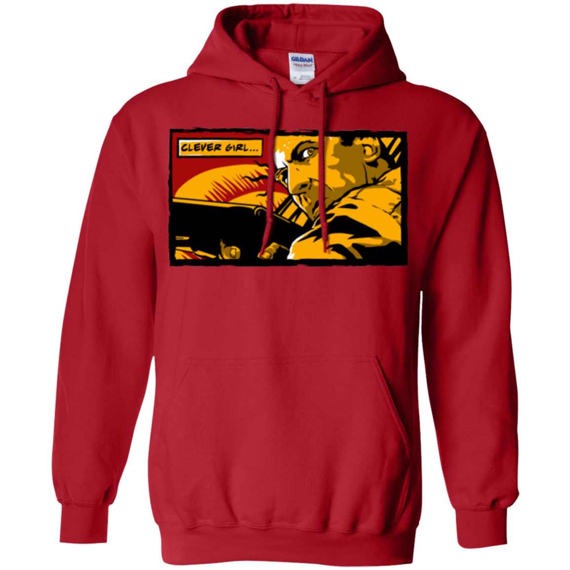 Sweatshirts Red / Small Clever Girl Pullover Hoodie