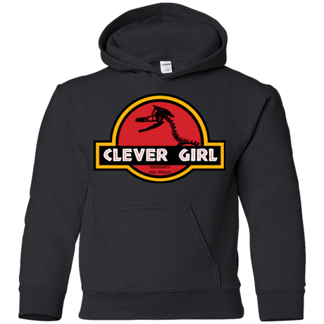 Sweatshirts Black / YS Clever Girl Youth Hoodie