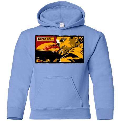 Sweatshirts Carolina Blue / YS Clever Girl Youth Hoodie