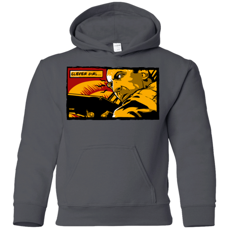 Sweatshirts Charcoal / YS Clever Girl Youth Hoodie