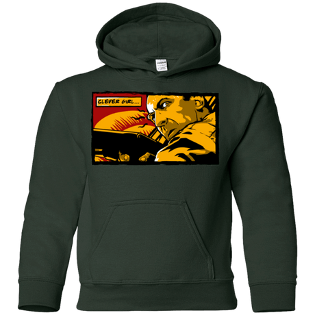 Sweatshirts Forest Green / YS Clever Girl Youth Hoodie