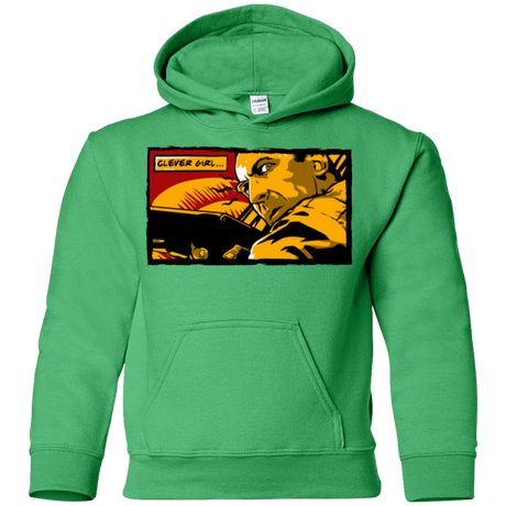 Sweatshirts Irish Green / YS Clever Girl Youth Hoodie