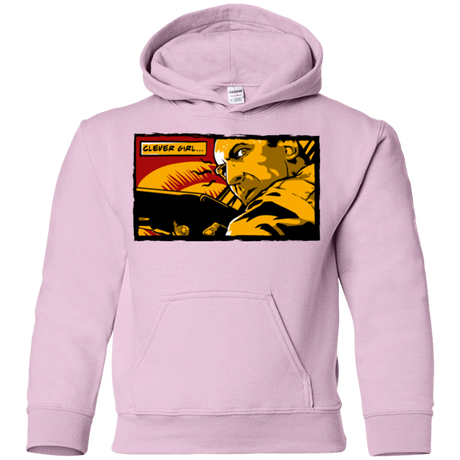 Sweatshirts Light Pink / YS Clever Girl Youth Hoodie