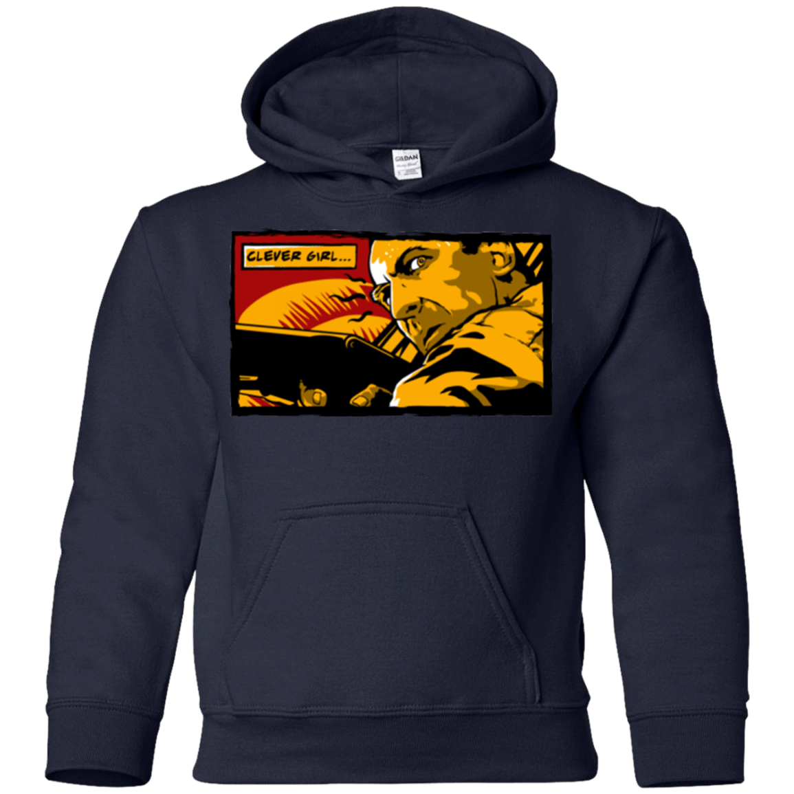 Sweatshirts Navy / YS Clever Girl Youth Hoodie