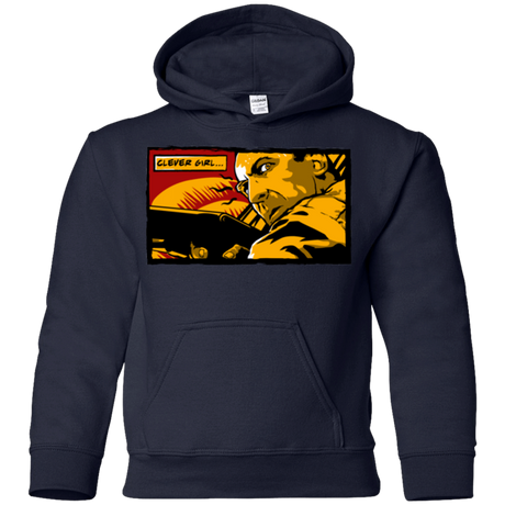 Sweatshirts Navy / YS Clever Girl Youth Hoodie