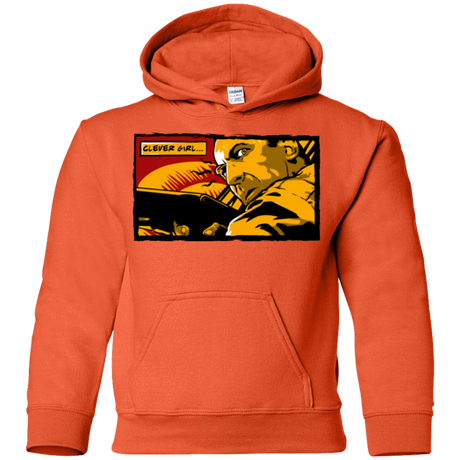Sweatshirts Orange / YS Clever Girl Youth Hoodie