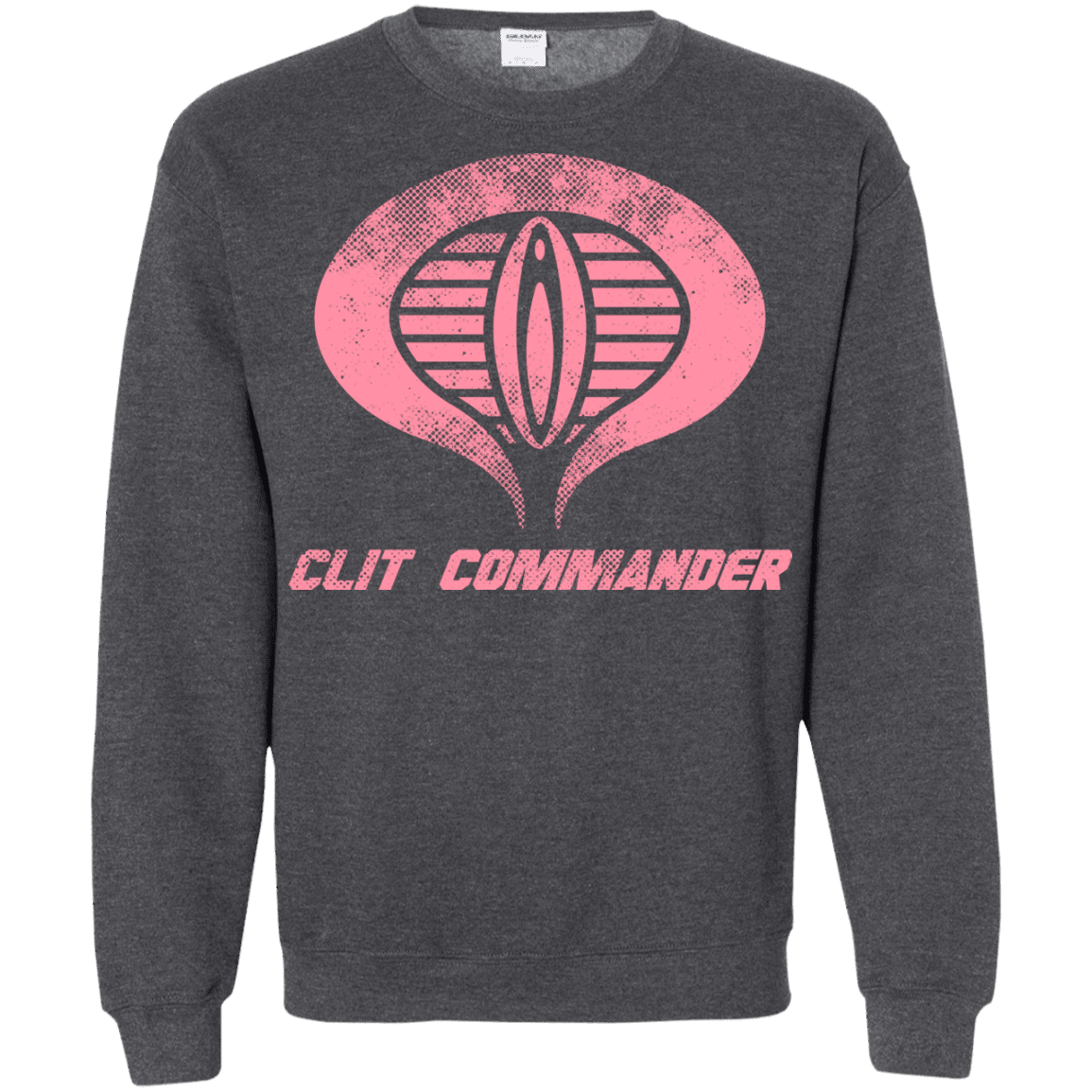 Sweatshirts Dark Heather / Small Clit Commander Crewneck Sweatshirt