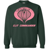 Sweatshirts Forest Green / Small Clit Commander Crewneck Sweatshirt